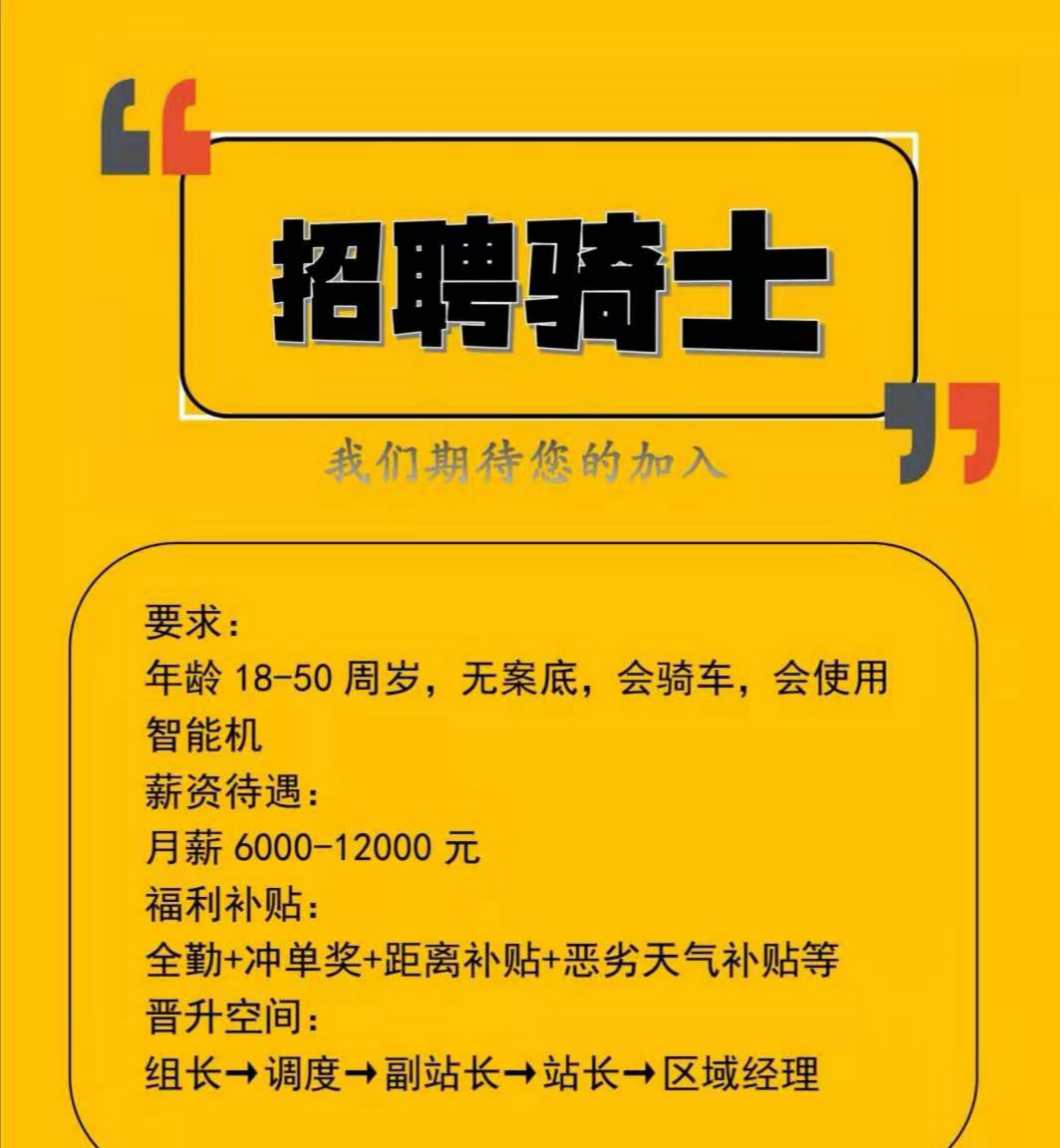 項目描述 小工/雜工/臨時工/兼職/保安/快遞 招聘外賣小哥哥保底